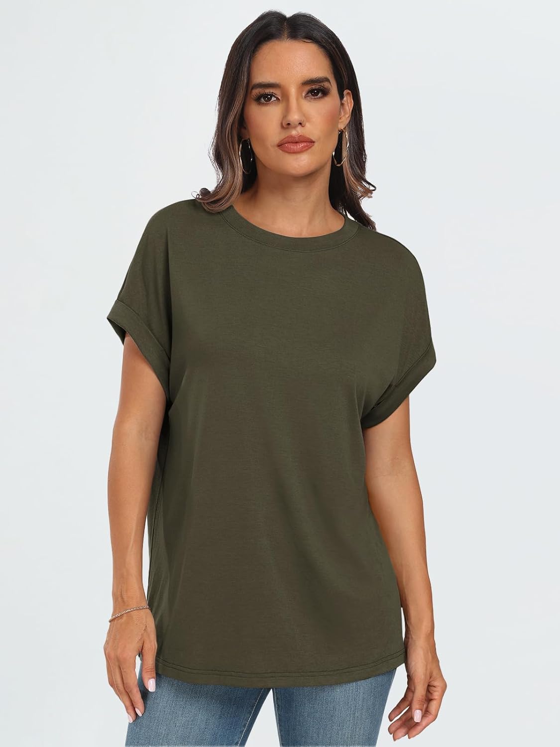 Elegante Damen-T-Shirts Sommertops Frühling Mode Business Freizeit Trainingskleidung - Bild 24 von 147