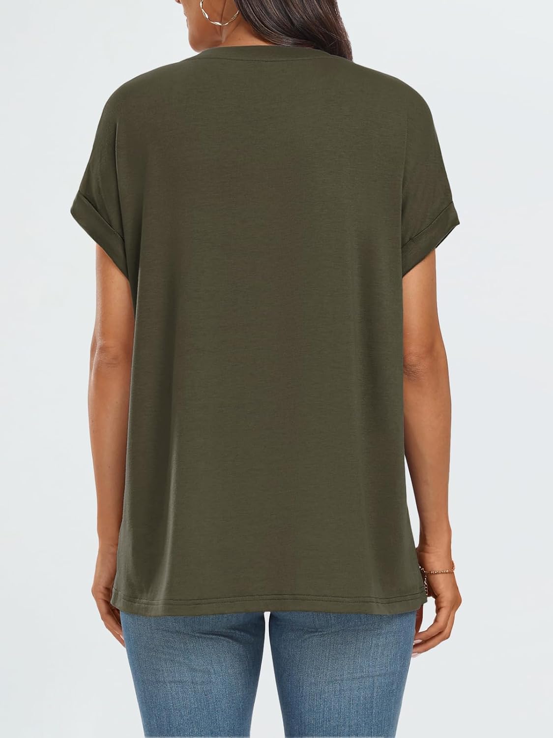 Elegante Damen-T-Shirts Sommertops Frühling Mode Business Freizeit Trainingskleidung - Bild 27 von 147