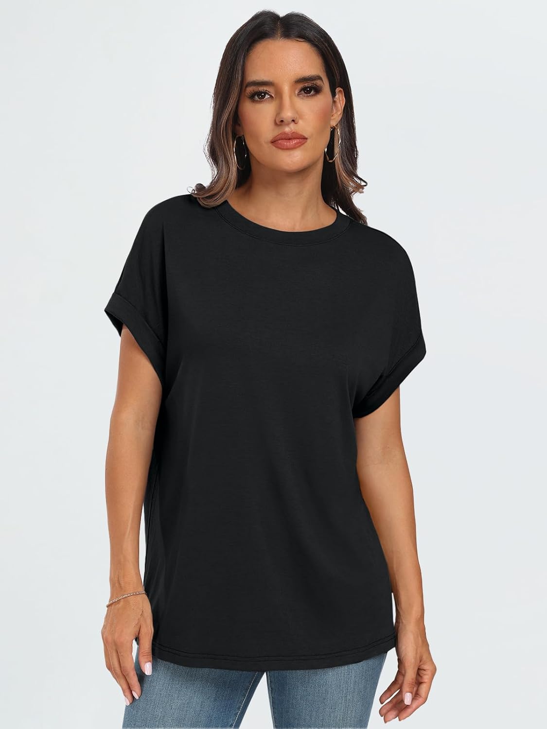 Elegante Damen-T-Shirts Sommertops Frühling Mode Business Freizeit Trainingskleidung - Bild 35 von 147