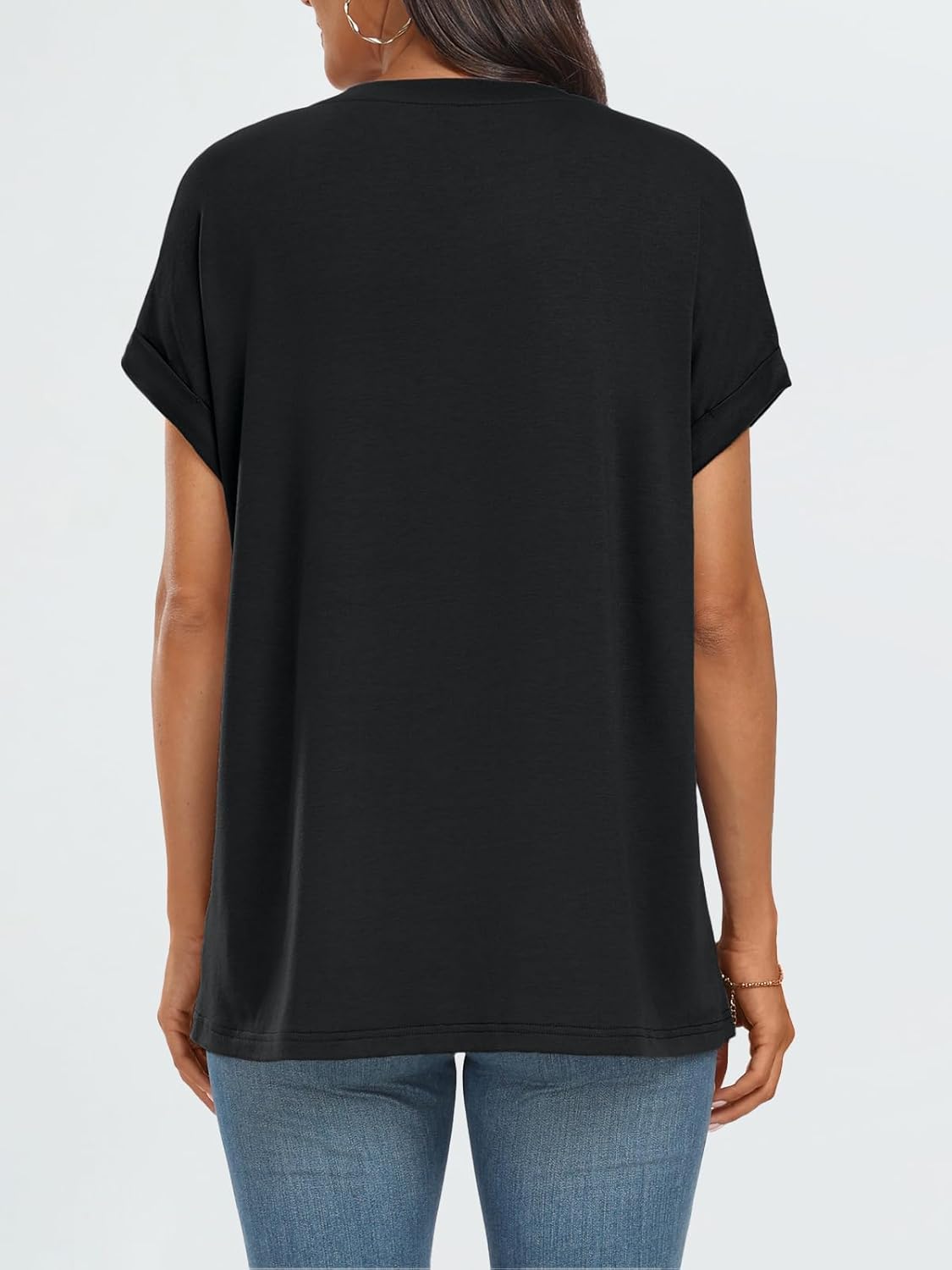 Elegante Damen-T-Shirts Sommertops Frühling Mode Business Freizeit Trainingskleidung - Bild 38 von 147