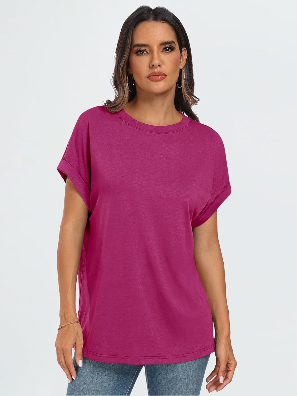 Elegante Damen-T-Shirts Sommertops Frühling Mode Business Freizeit Trainingskleidung - Bild 40 von 147