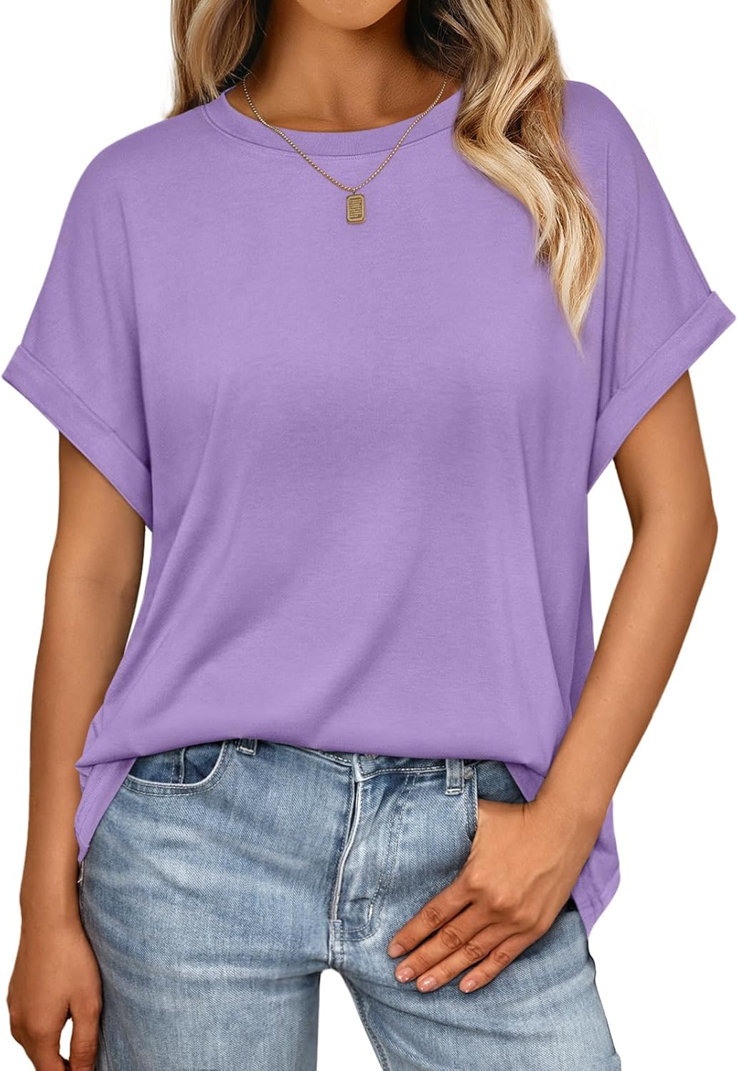 Elegante Damen-T-Shirts Sommertops Frühling Mode Business Freizeit Trainingskleidung - Bild 44 von 147