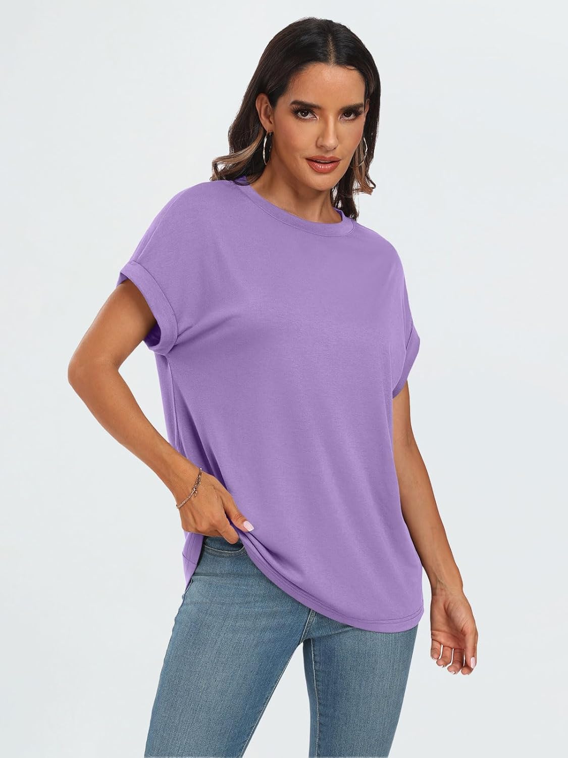 Elegante Damen-T-Shirts Sommertops Frühling Mode Business Freizeit Trainingskleidung - Bild 46 von 147