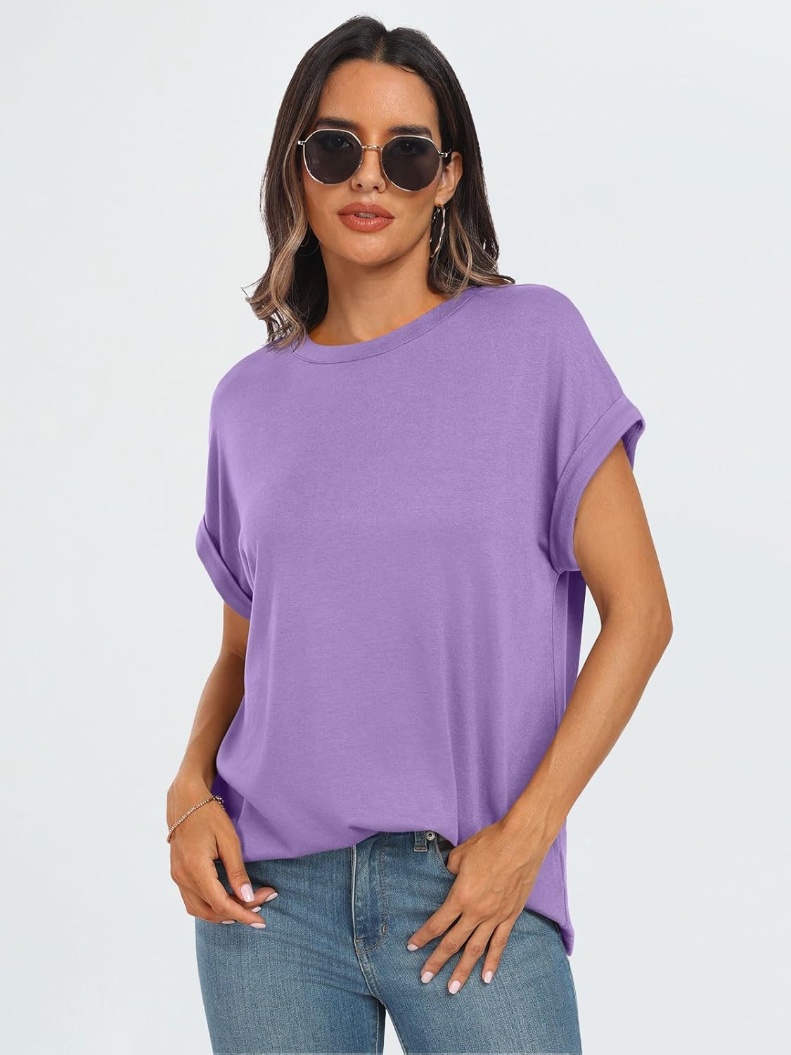 Elegante Damen-T-Shirts Sommertops Frühling Mode Business Freizeit Trainingskleidung - Bild 47 von 147