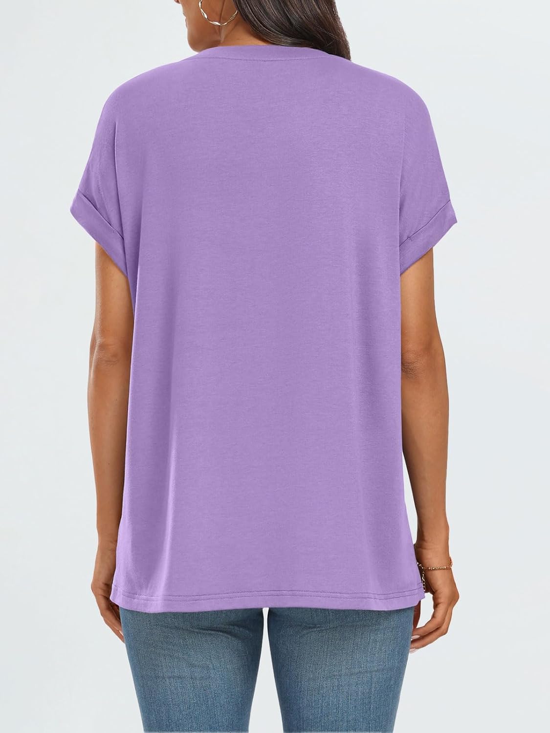 Elegante Damen-T-Shirts Sommertops Frühling Mode Business Freizeit Trainingskleidung - Bild 48 von 147
