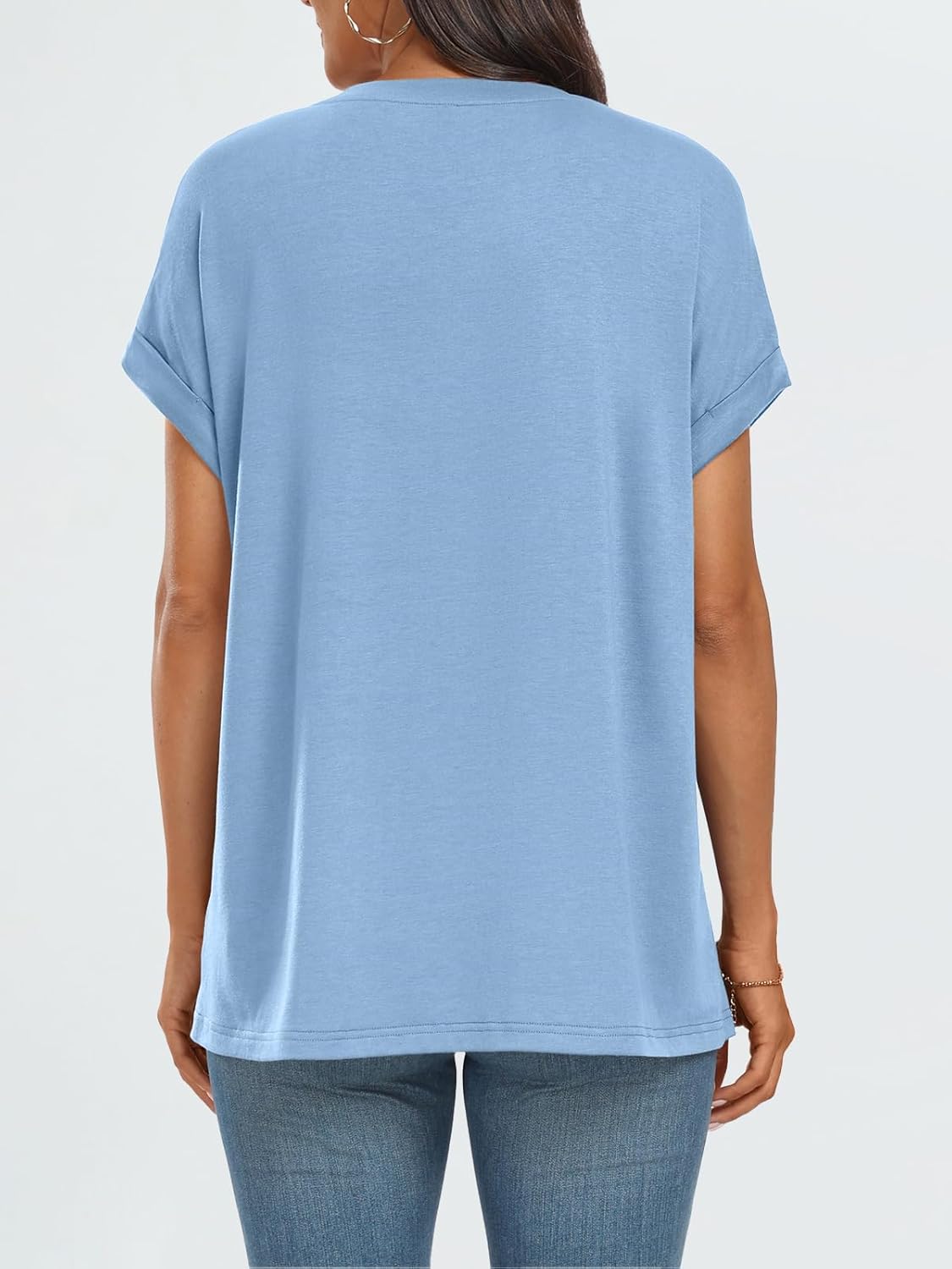 Elegante Damen-T-Shirts Sommertops Frühling Mode Business Freizeit Trainingskleidung - Bild 53 von 147