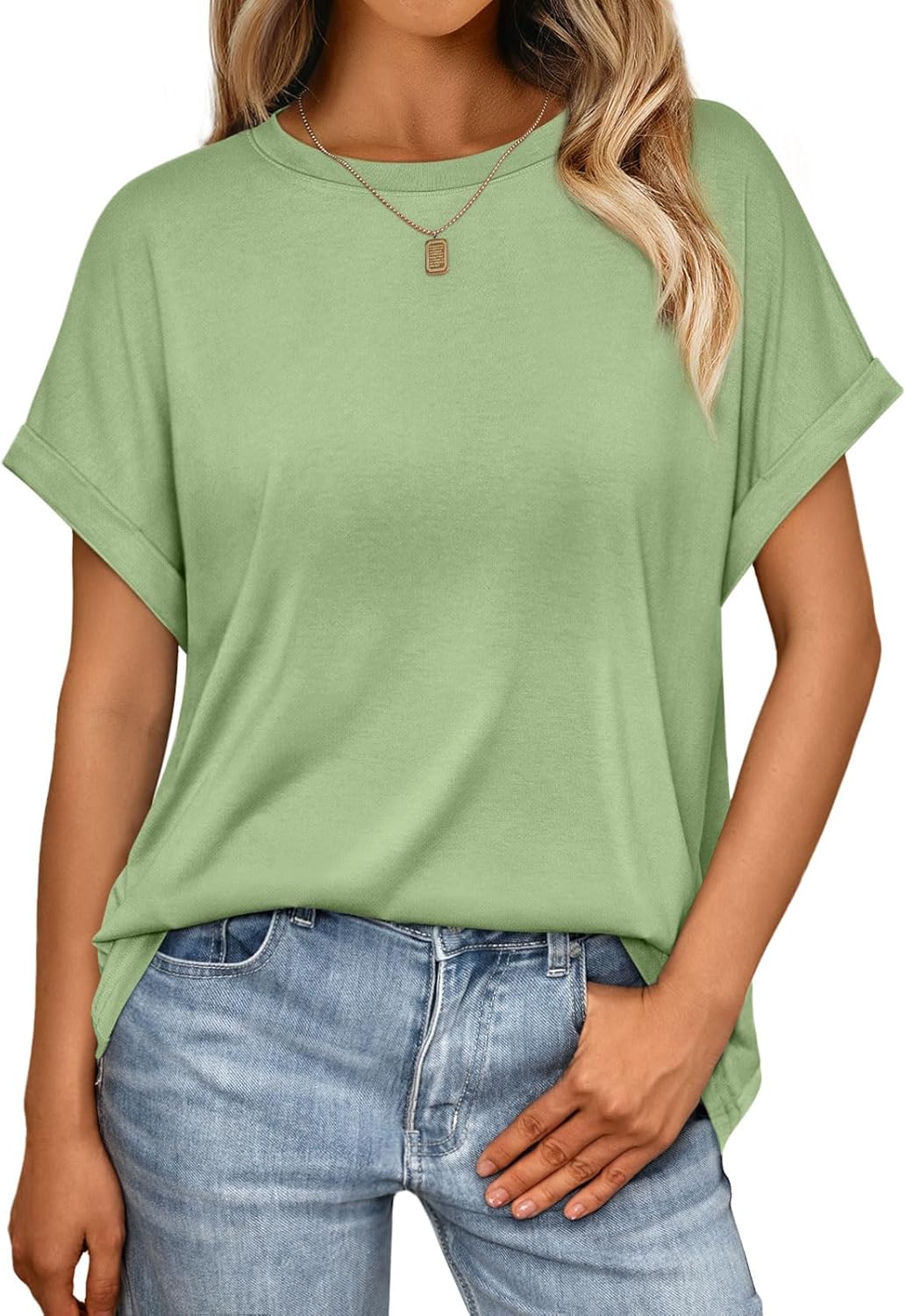 Elegante Damen-T-Shirts Sommertops Frühling Mode Business Freizeit Trainingskleidung - Bild 54 von 147