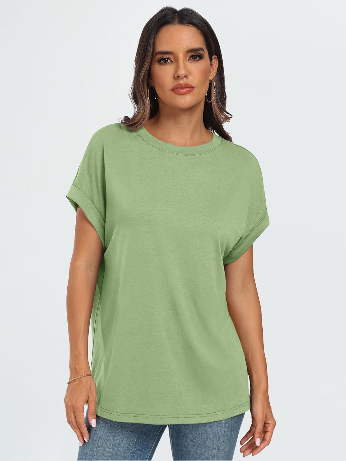 Elegante Damen-T-Shirts Sommertops Frühling Mode Business Freizeit Trainingskleidung - Bild 55 von 147