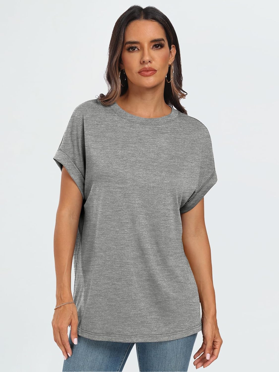 Elegante Damen-T-Shirts Sommertops Frühling Mode Business Freizeit Trainingskleidung - Bild 60 von 147
