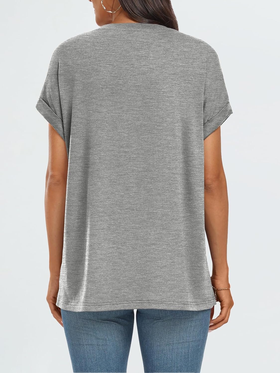 Elegante Damen-T-Shirts Sommertops Frühling Mode Business Freizeit Trainingskleidung - Bild 63 von 147