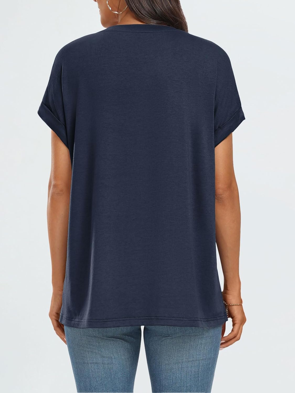 Elegante Damen-T-Shirts Sommertops Frühling Mode Business Freizeit Trainingskleidung - Bild 69 von 147