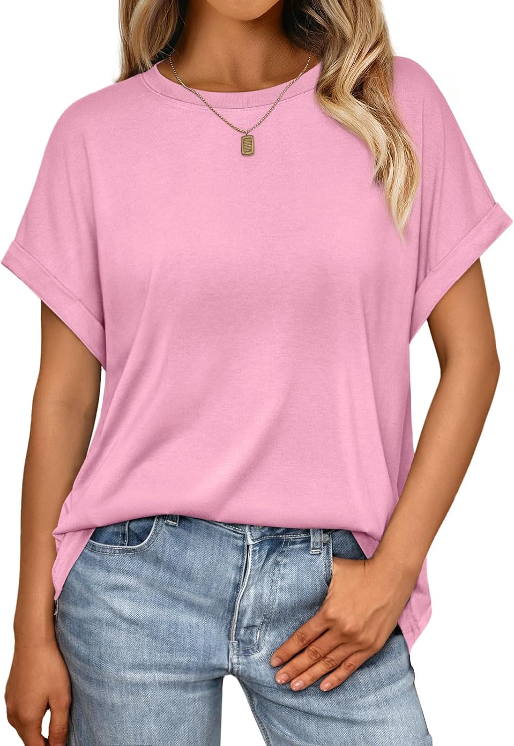 Elegante Damen-T-Shirts Sommertops Frühling Mode Business Freizeit Trainingskleidung - Bild 70 von 147