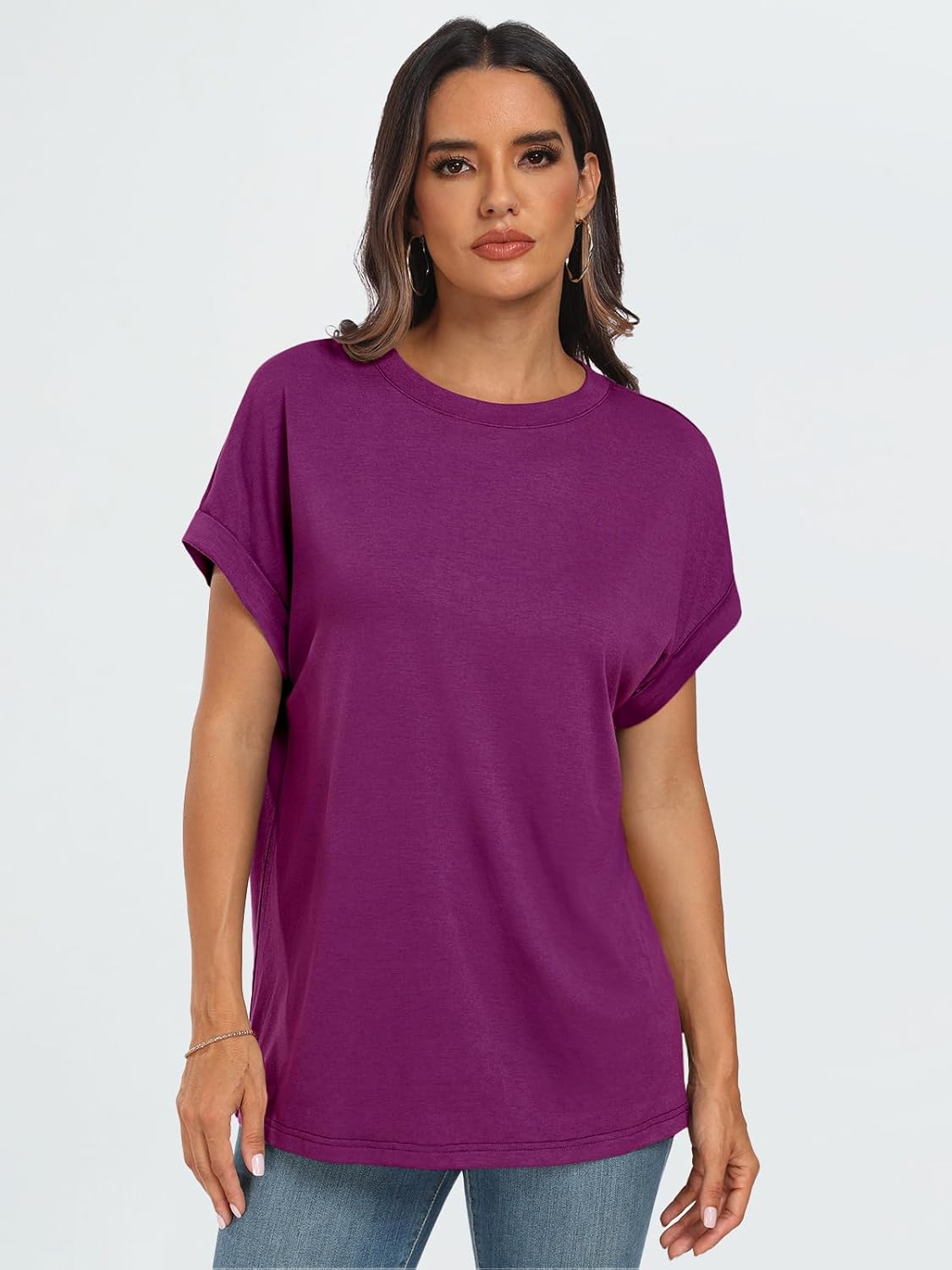Elegante Damen-T-Shirts Sommertops Frühling Mode Business Freizeit Trainingskleidung - Bild 77 von 147