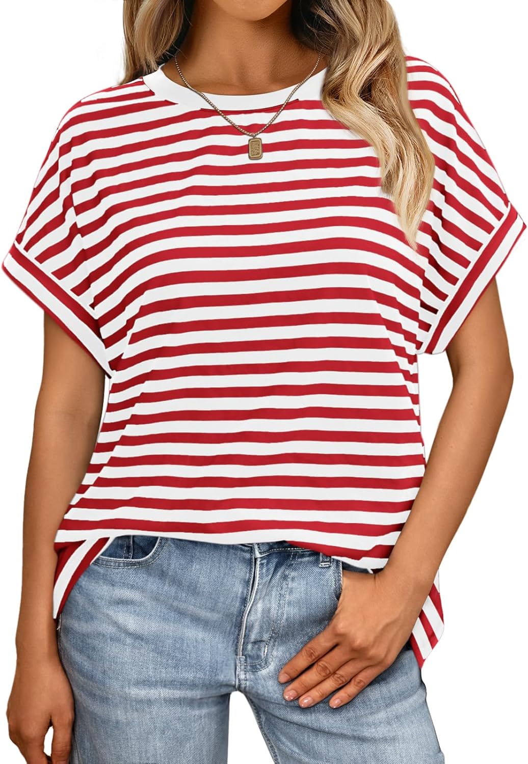 Elegante Damen-T-Shirts Sommertops Frühling Mode Business Freizeit Trainingskleidung - Bild 97 von 147