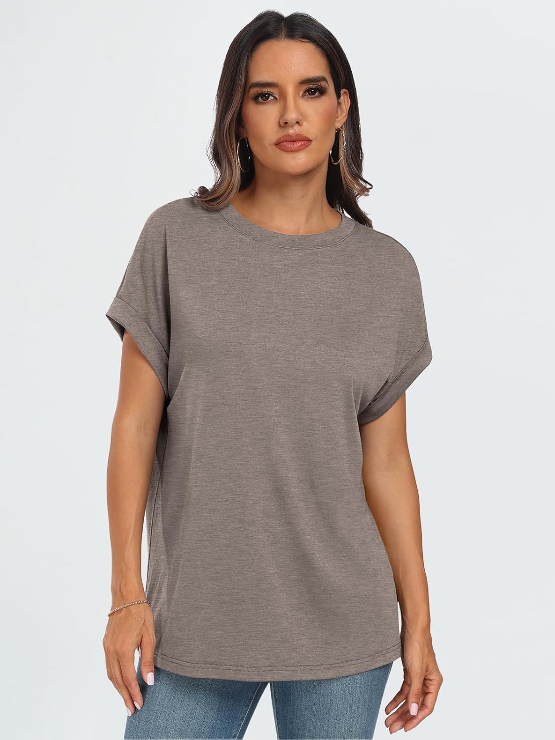 Elegante Damen-T-Shirts Sommertops Frühling Mode Business Freizeit Trainingskleidung - Bild 113 von 147