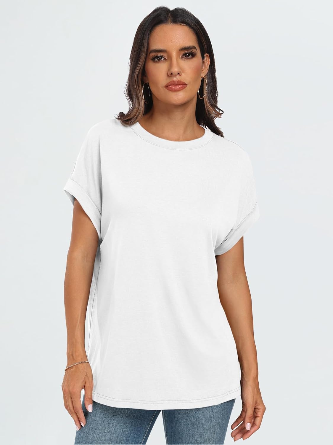 Elegante Damen-T-Shirts Sommertops Frühling Mode Business Freizeit Trainingskleidung - Bild 119 von 147