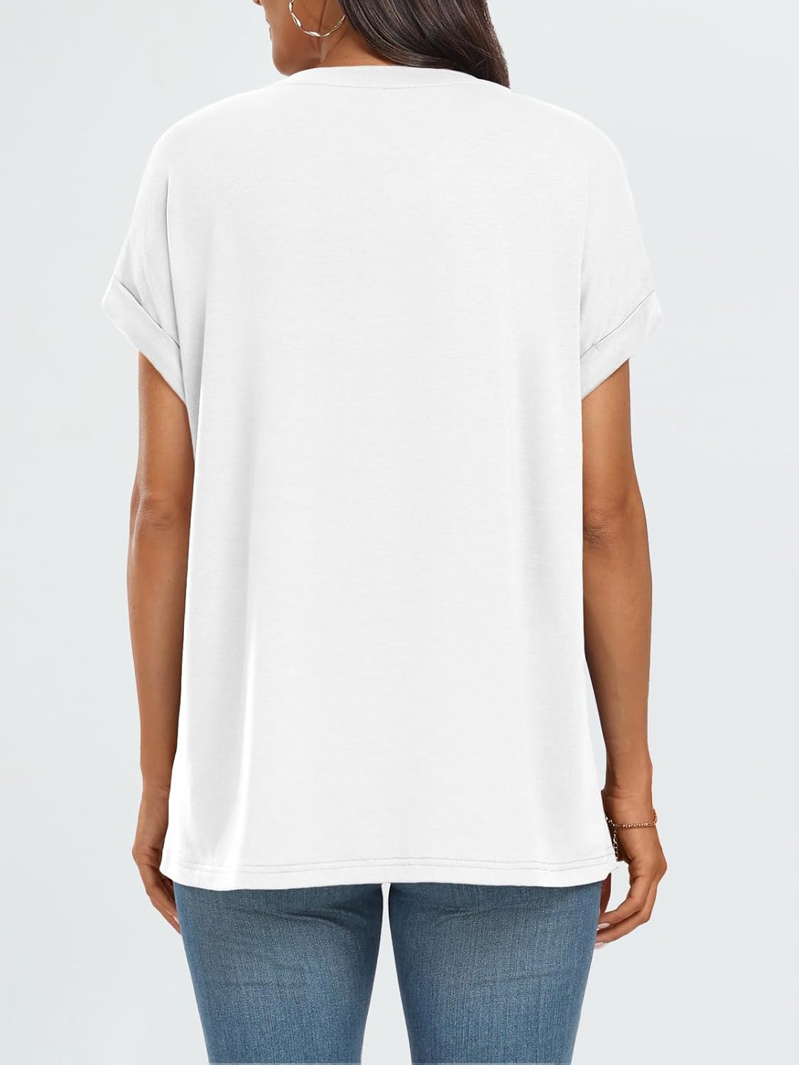 Elegante Damen-T-Shirts Sommertops Frühling Mode Business Freizeit Trainingskleidung - Bild 122 von 147