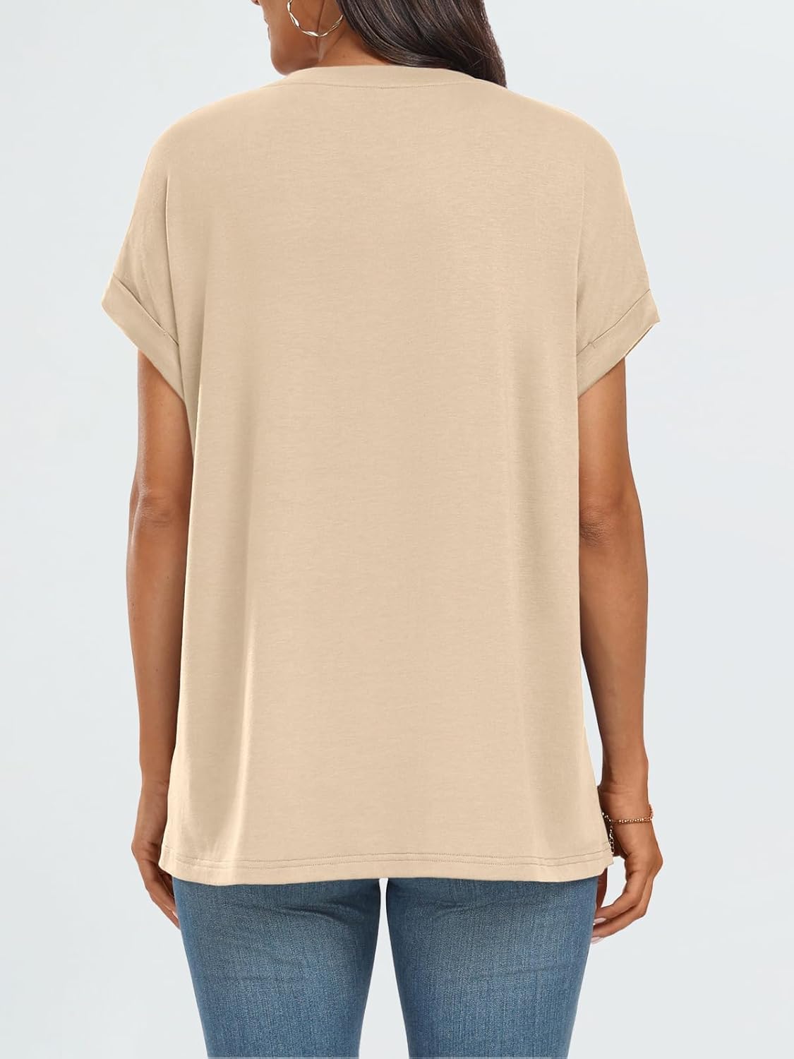 Elegante Damen-T-Shirts Sommertops Frühling Mode Business Freizeit Trainingskleidung - Bild 127 von 147