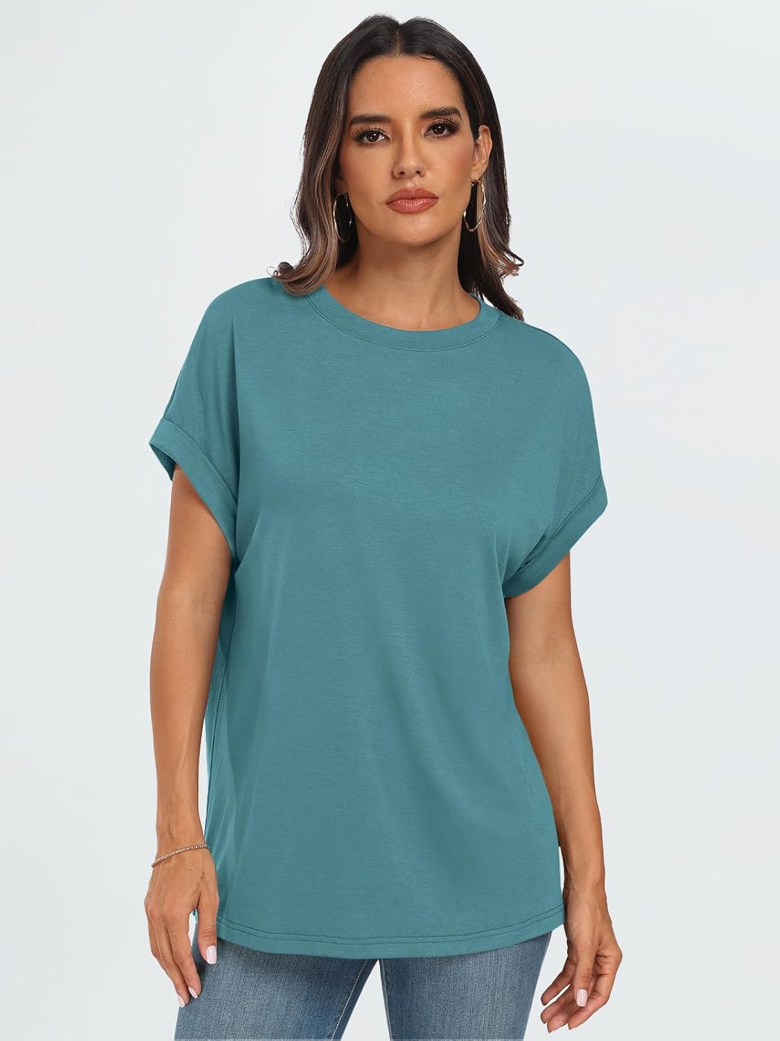 Elegante Damen-T-Shirts Sommertops Frühling Mode Business Freizeit Trainingskleidung - Bild 129 von 147