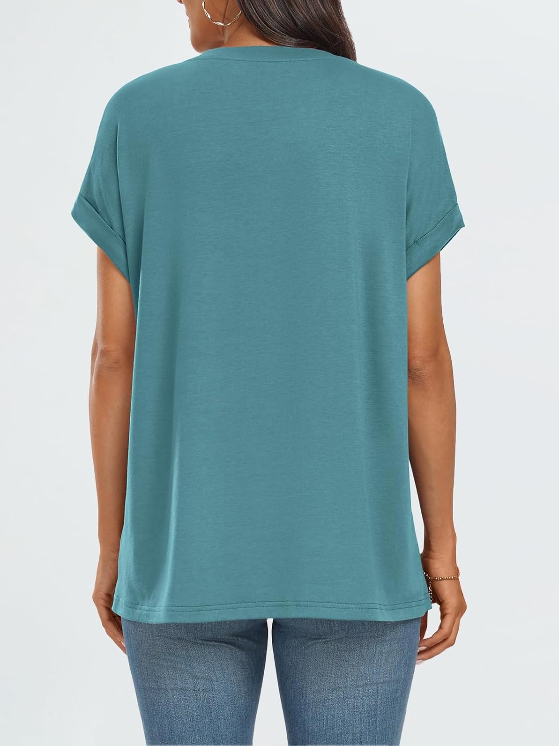 Elegante Damen-T-Shirts Sommertops Frühling Mode Business Freizeit Trainingskleidung - Bild 132 von 147