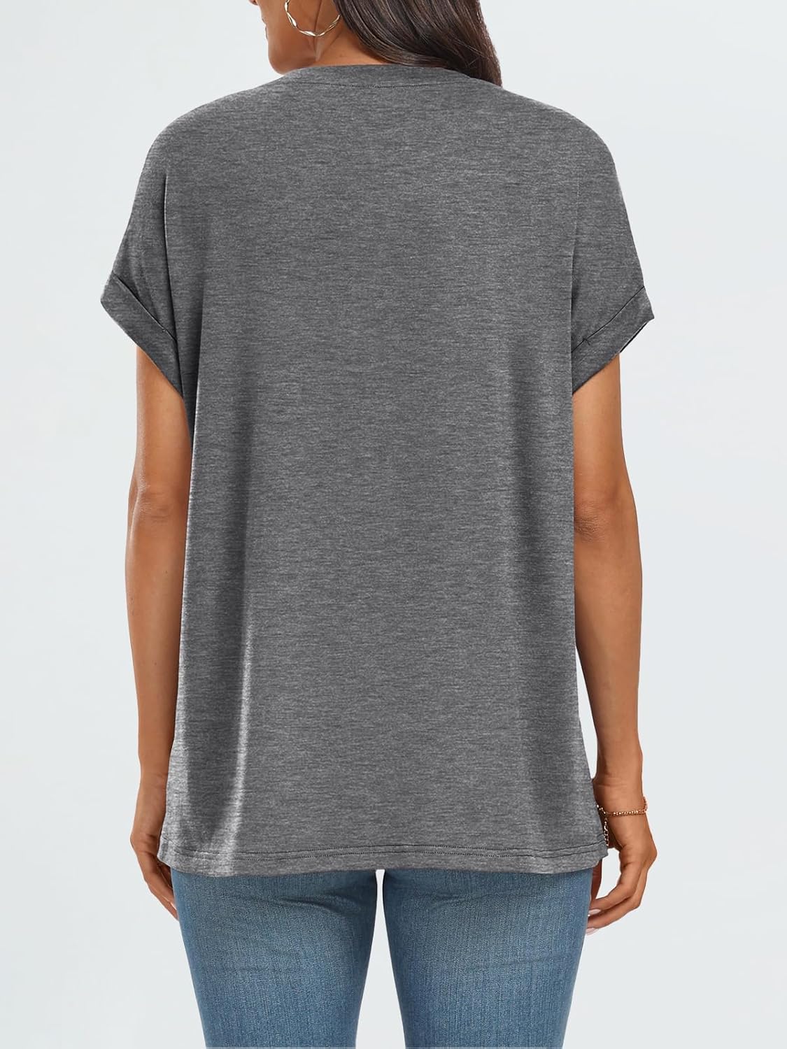 Elegante Damen-T-Shirts Sommertops Frühling Mode Business Freizeit Trainingskleidung - Bild 147 von 147