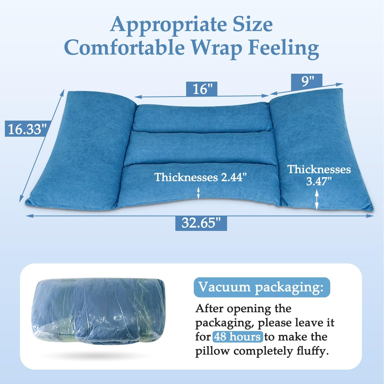 Lateral Support for Wheelchair Back Support Cushion for Pressure Relief Folding - Picture 11 of 12