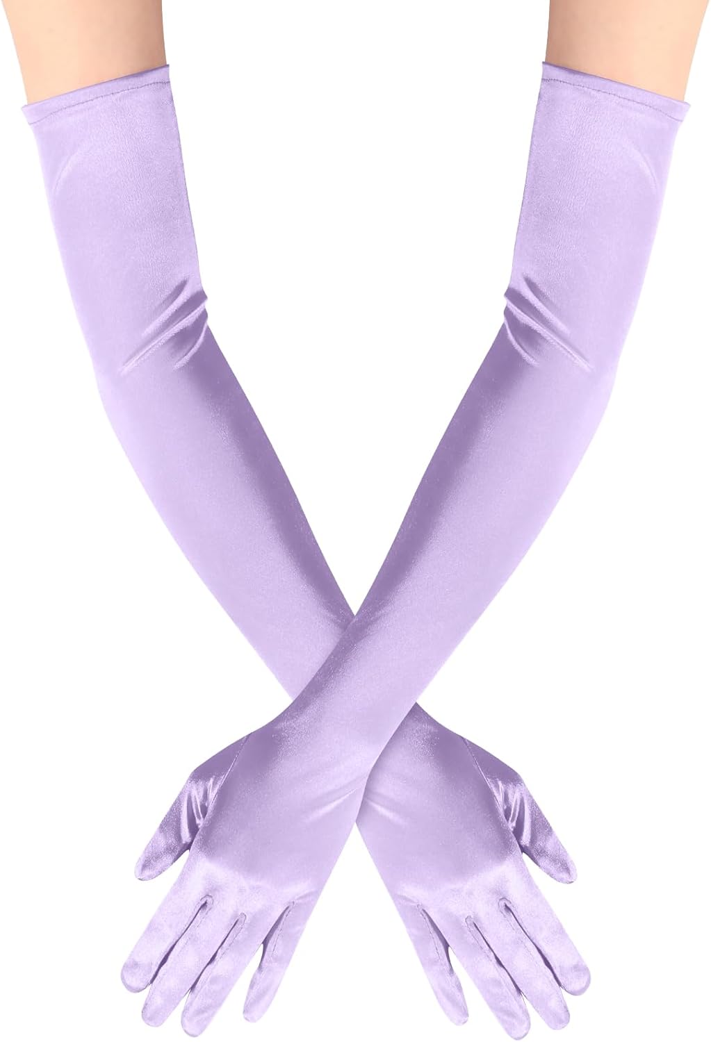 Lange Opernhandschuhe für Damen Satin Handschuhe Kostüme Braut Abendkleid - Bild 37 von 141