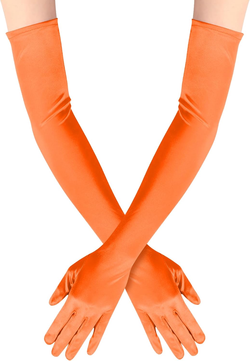 Lange Opernhandschuhe für Damen Satin Handschuhe Kostüme Braut Abendkleid - Bild 55 von 141