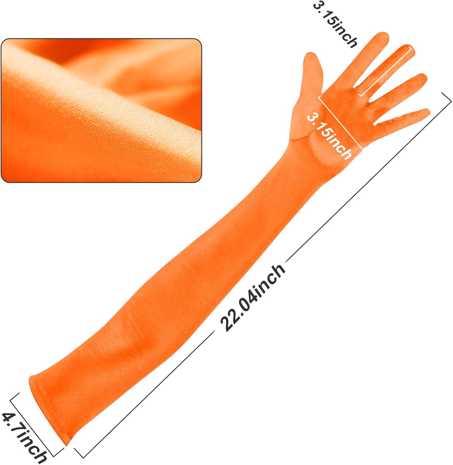 Lange Opernhandschuhe für Damen Satin Handschuhe Kostüme Braut Abendkleid - Bild 58 von 141