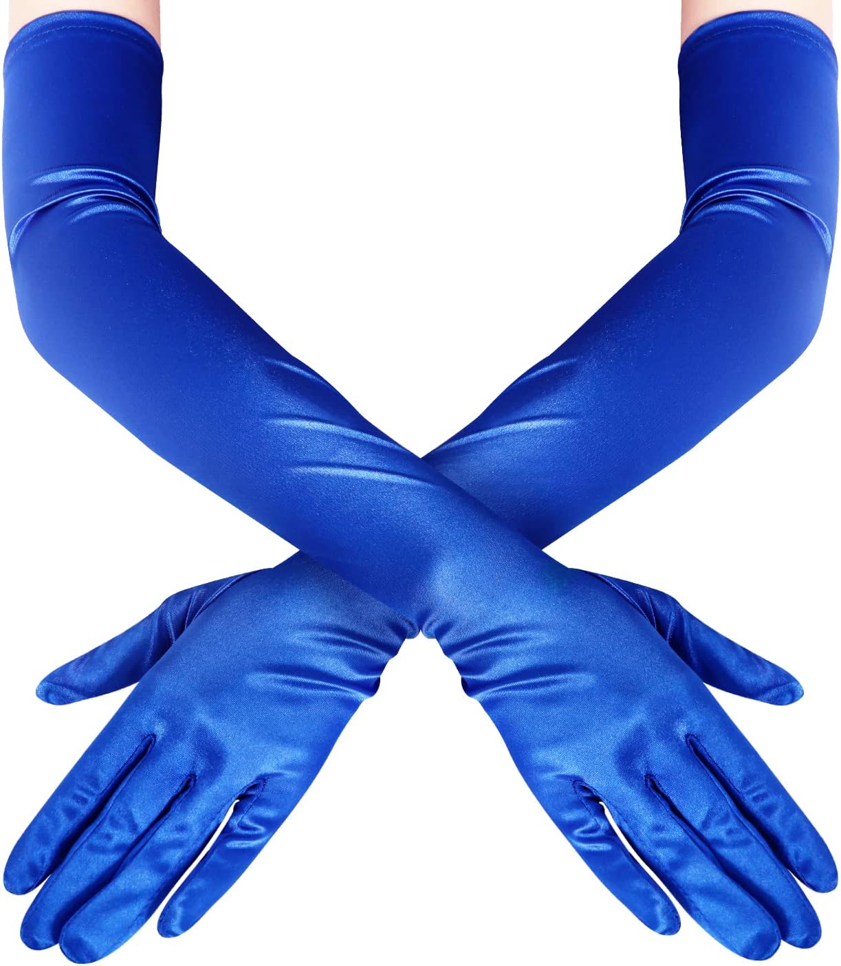 Lange Opernhandschuhe für Damen Satin Handschuhe Kostüme Braut Abendkleid - Bild 59 von 141