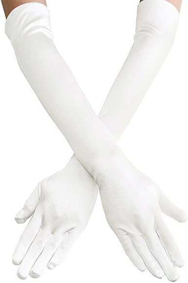 Lange Opernhandschuhe für Damen Satin Handschuhe Kostüme Braut Abendkleid - Bild 77 von 141