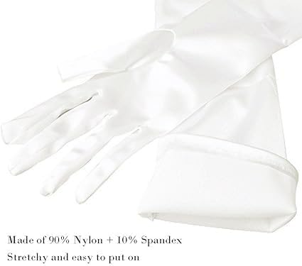 Lange Opernhandschuhe für Damen Satin Handschuhe Kostüme Braut Abendkleid - Bild 80 von 141