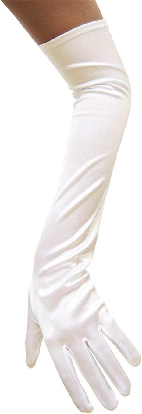 Lange Opernhandschuhe für Damen Satin Handschuhe Kostüme Braut Abendkleid - Bild 81 von 141