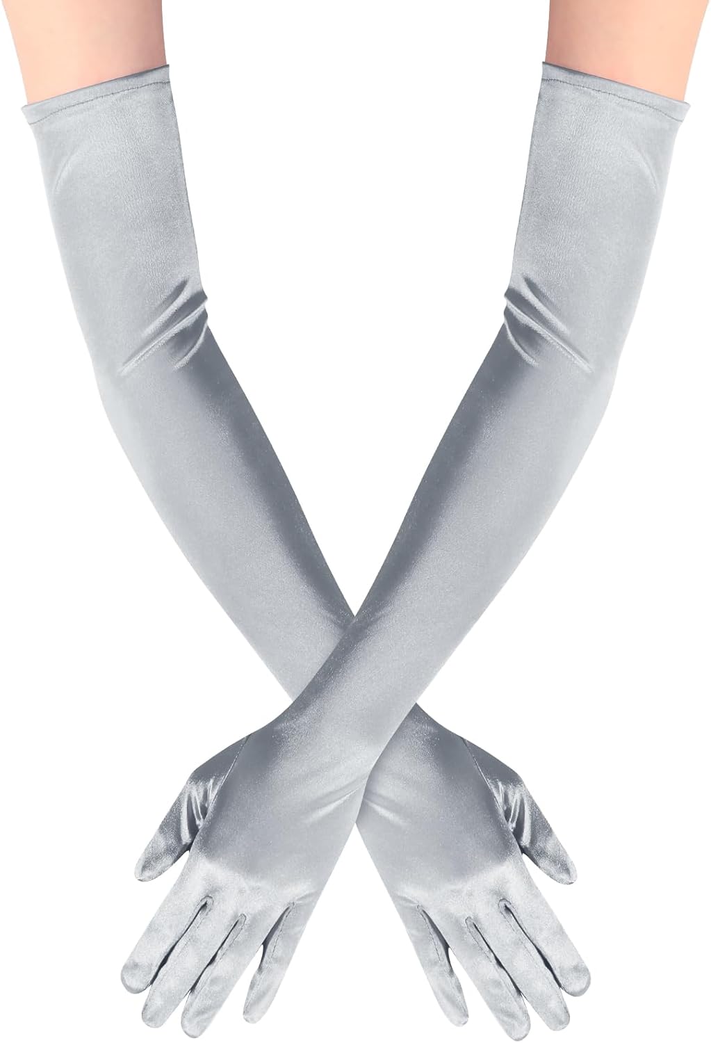 Lange Opernhandschuhe für Damen Satin Handschuhe Kostüme Braut Abendkleid - Bild 84 von 141