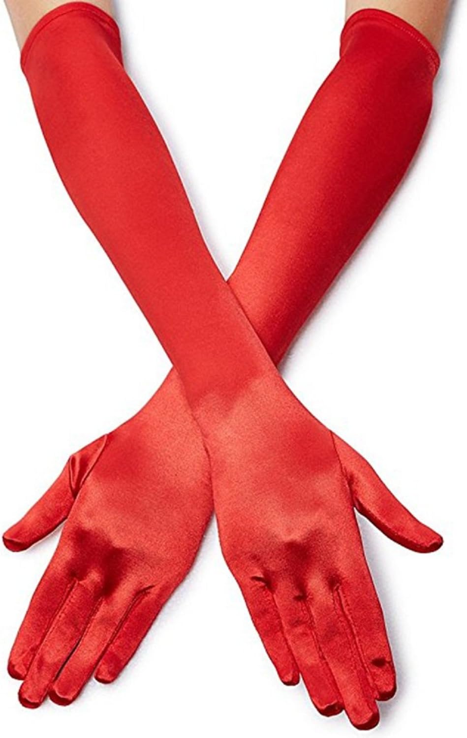 Lange Opernhandschuhe für Damen Satin Handschuhe Kostüme Braut Abendkleid - Bild 88 von 141