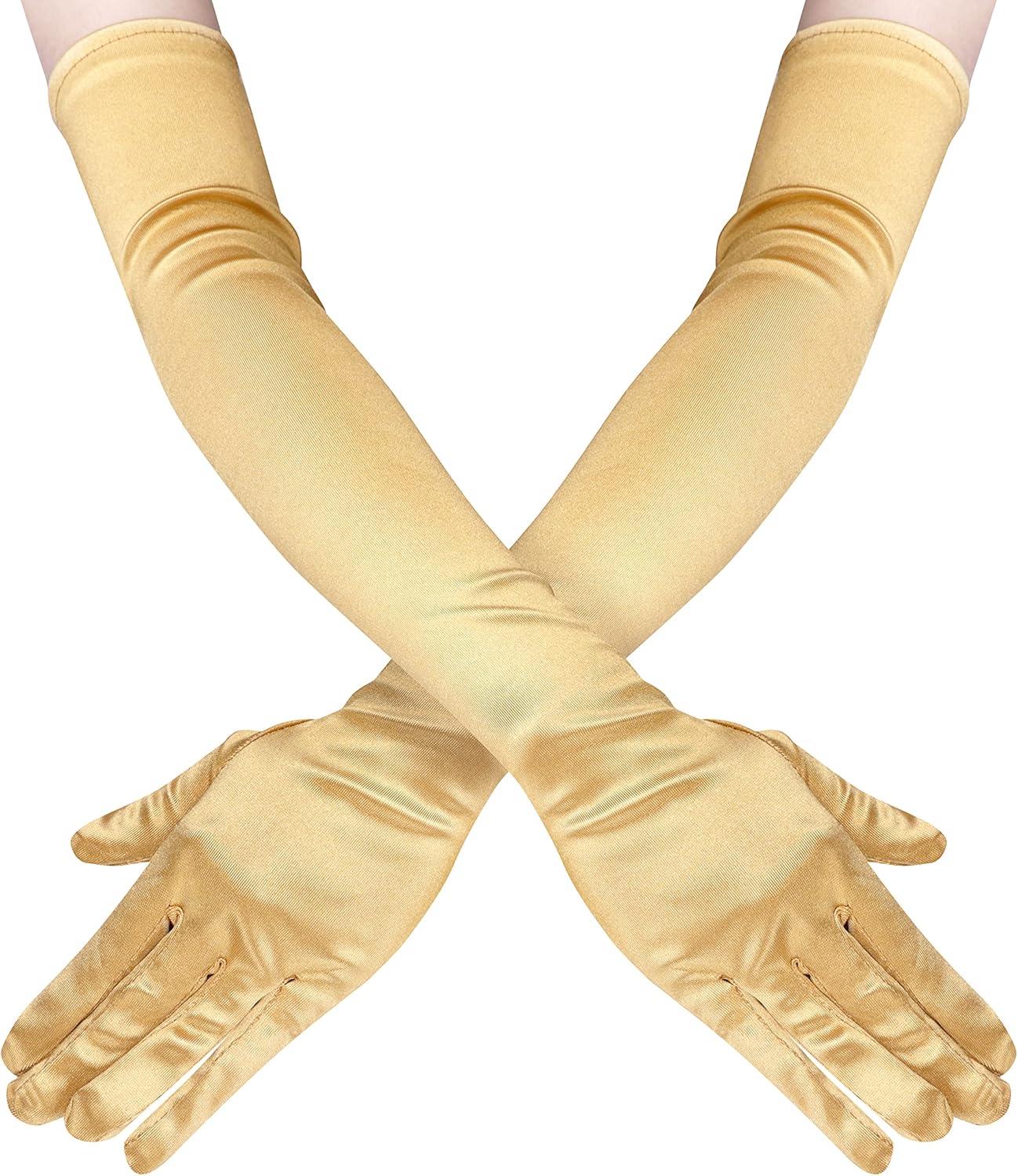 Lange Opernhandschuhe für Damen Satin Handschuhe Kostüme Braut Abendkleid - Bild 95 von 141