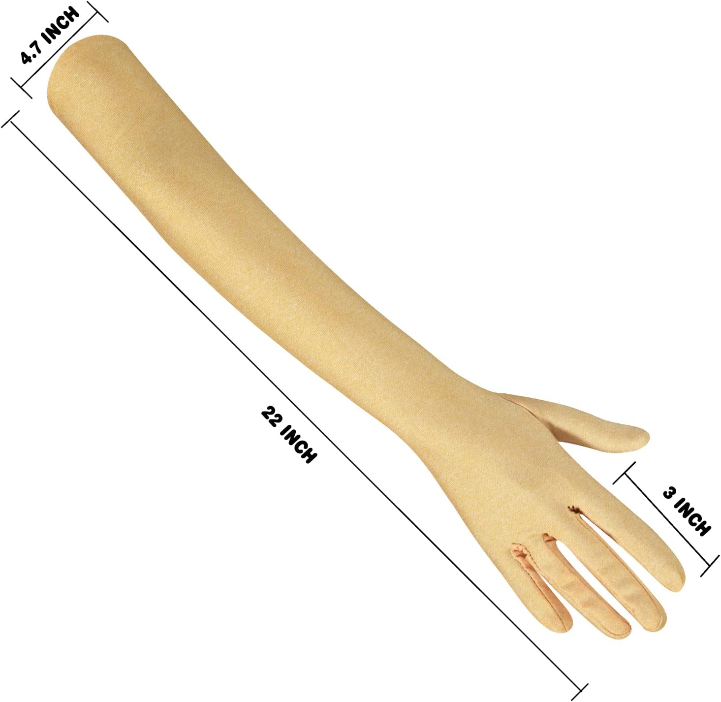 Lange Opernhandschuhe für Damen Satin Handschuhe Kostüme Braut Abendkleid - Bild 99 von 141