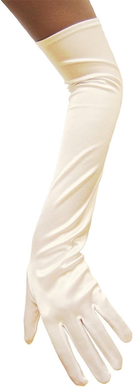 Lange Opernhandschuhe für Damen Satin Handschuhe Kostüme Braut Abendkleid - Bild 118 von 141