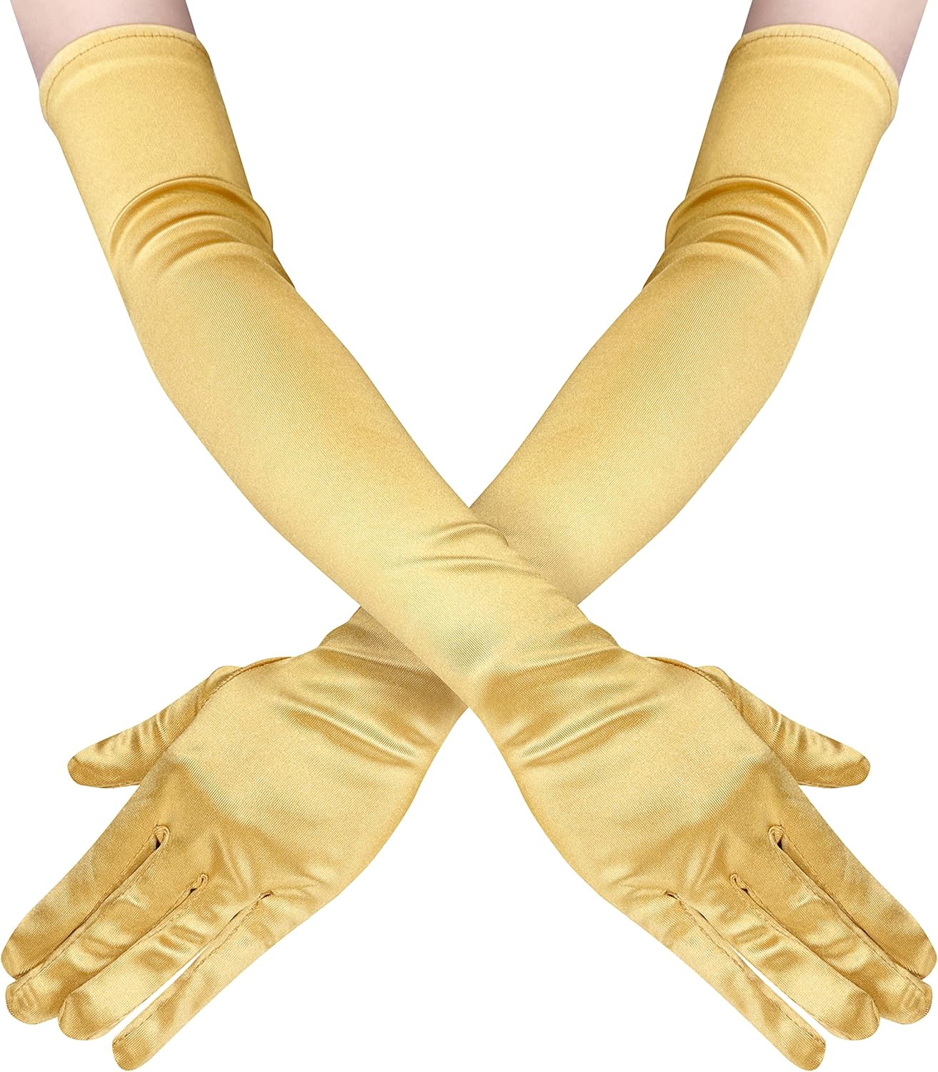 Lange Opernhandschuhe für Damen Satin Handschuhe Kostüme Braut Abendkleid - Bild 128 von 141