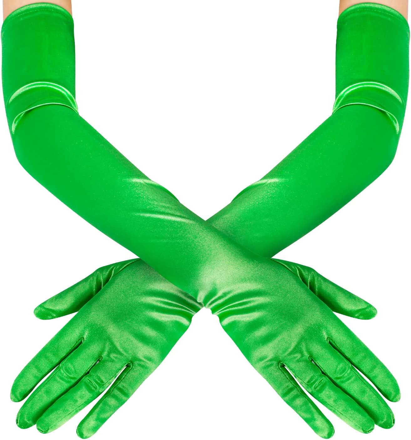 Lange Opernhandschuhe für Damen Satin Handschuhe Kostüme Braut Abendkleid - Bild 135 von 141