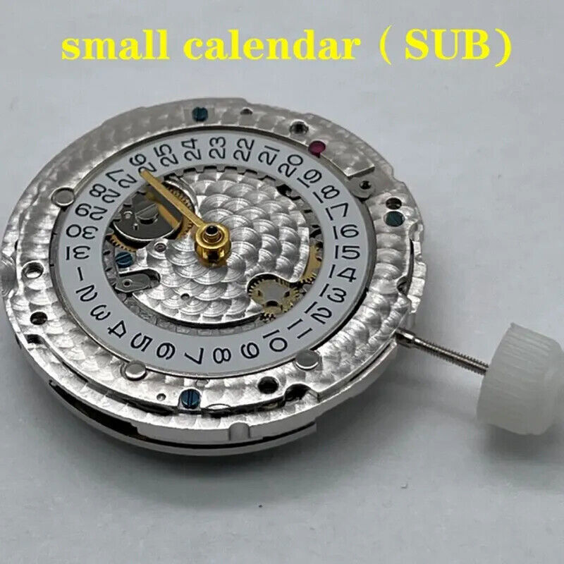 3235 Automatic Mechanical Movement Engraved VR3235 Blue Balance Wheel Parts - Picture 8 of 9