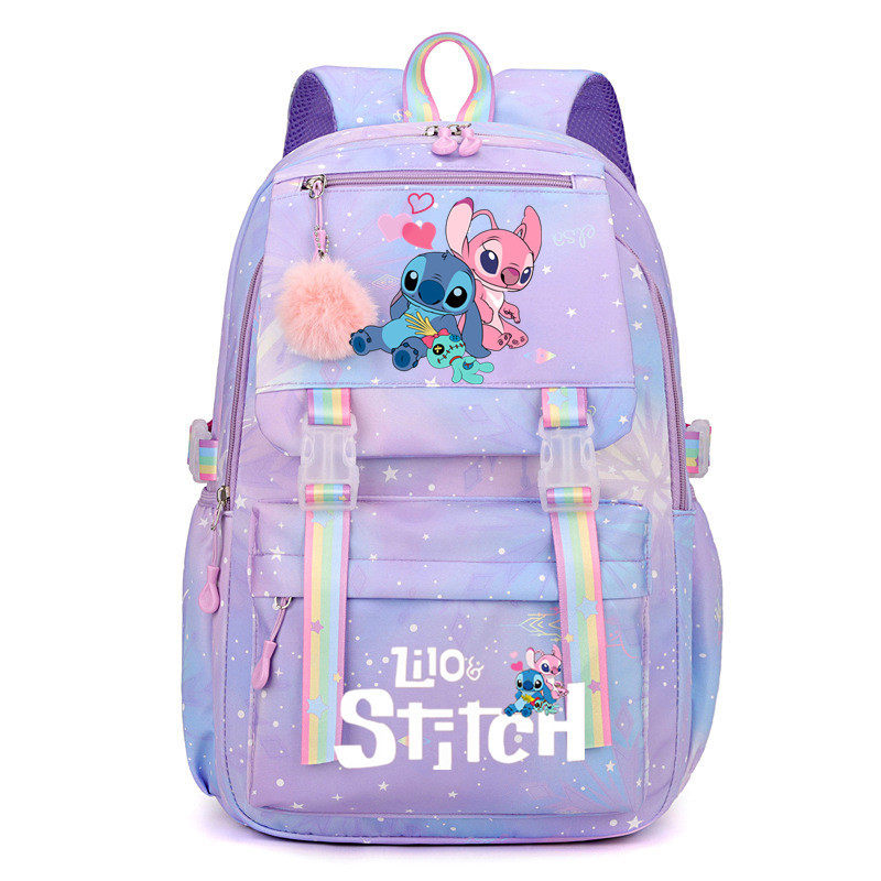 Large Boys Girls School Bag Lilo And Stitch Backpack Kids Travel With Free Gift! - Bild 33 von 42