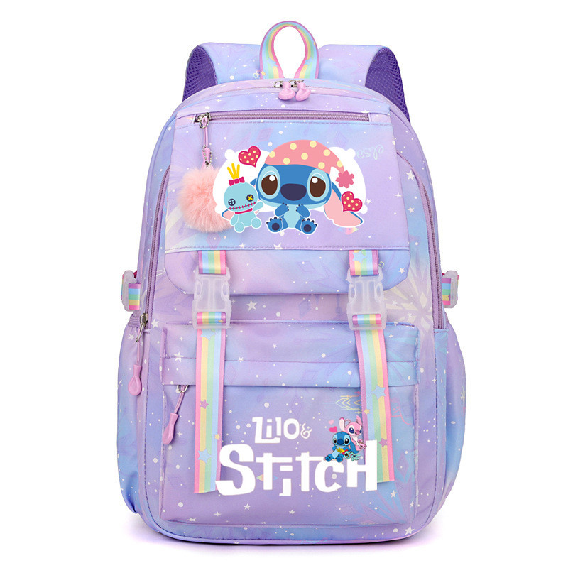 Large Boys Girls School Bag Lilo And Stitch Backpack Kids Travel With Free Gift! - Bild 35 von 42
