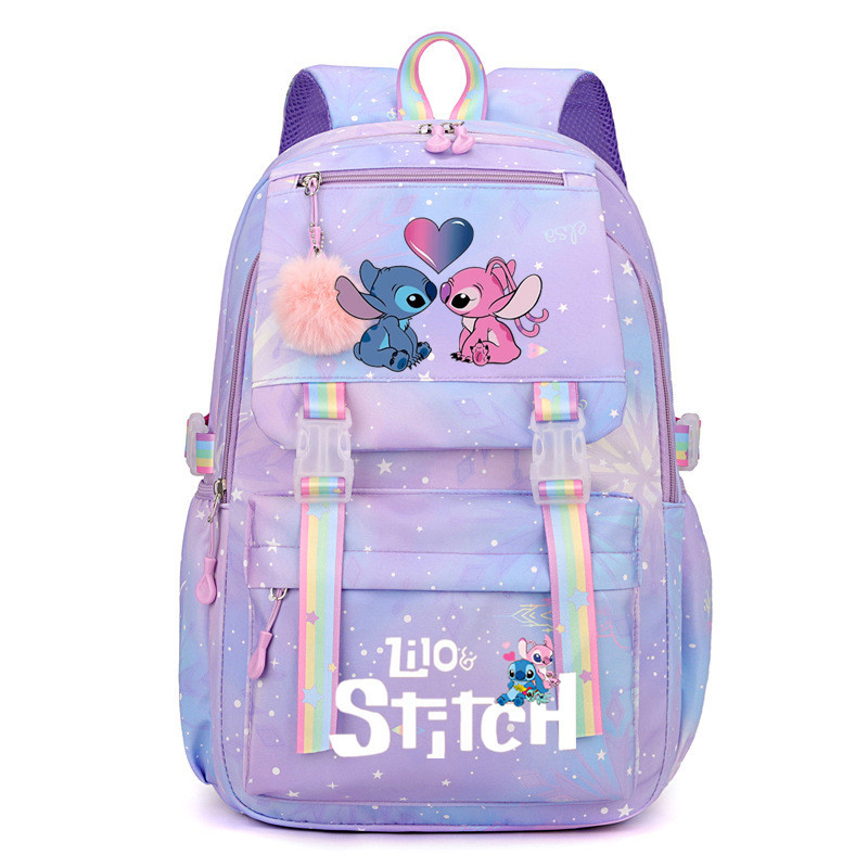 Large Boys Girls School Bag Lilo And Stitch Backpack Kids Travel With Free Gift! - Bild 36 von 42