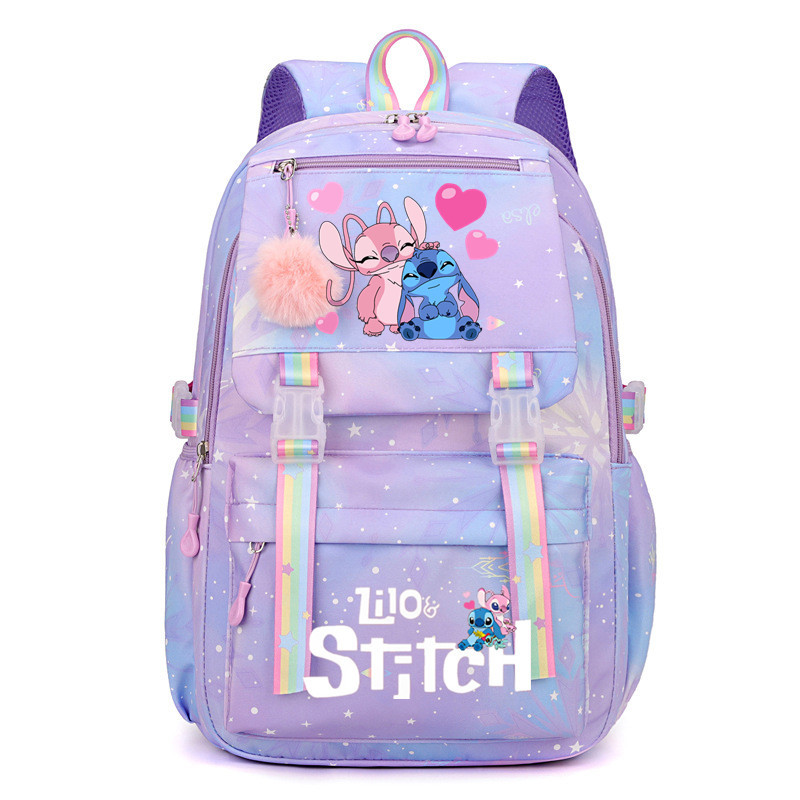 Large Boys Girls School Bag Lilo And Stitch Backpack Kids Travel With Free Gift! - Bild 37 von 42