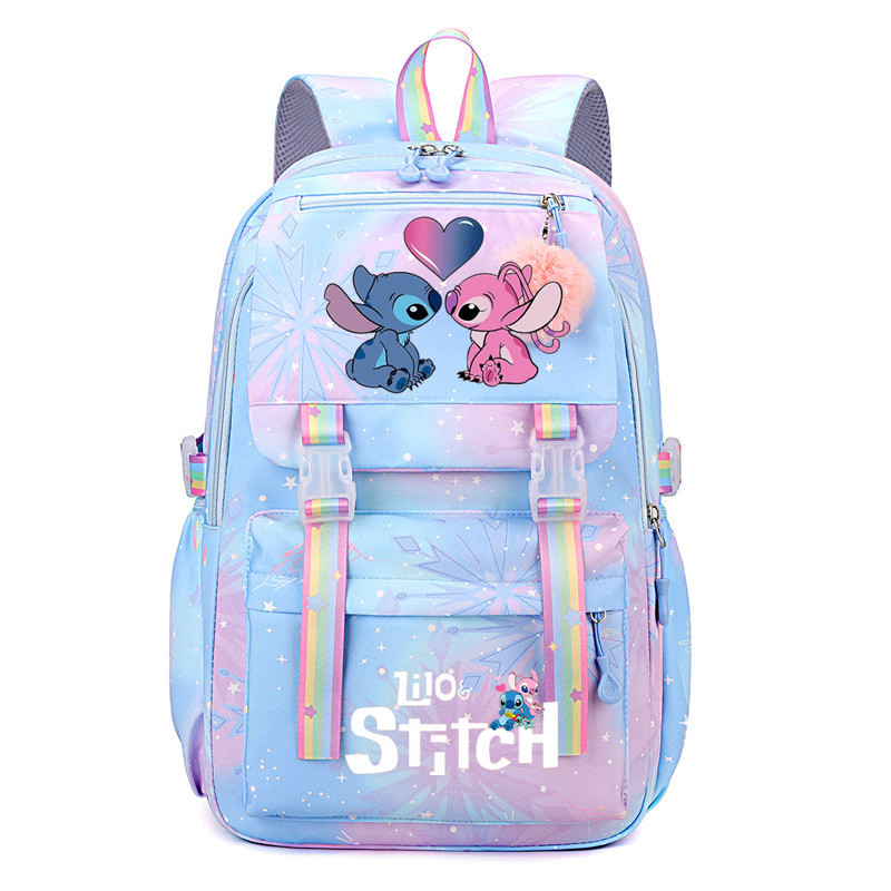 Large Boys Girls School Bag Lilo And Stitch Backpack Kids Travel With Free Gift! - Bild 41 von 42