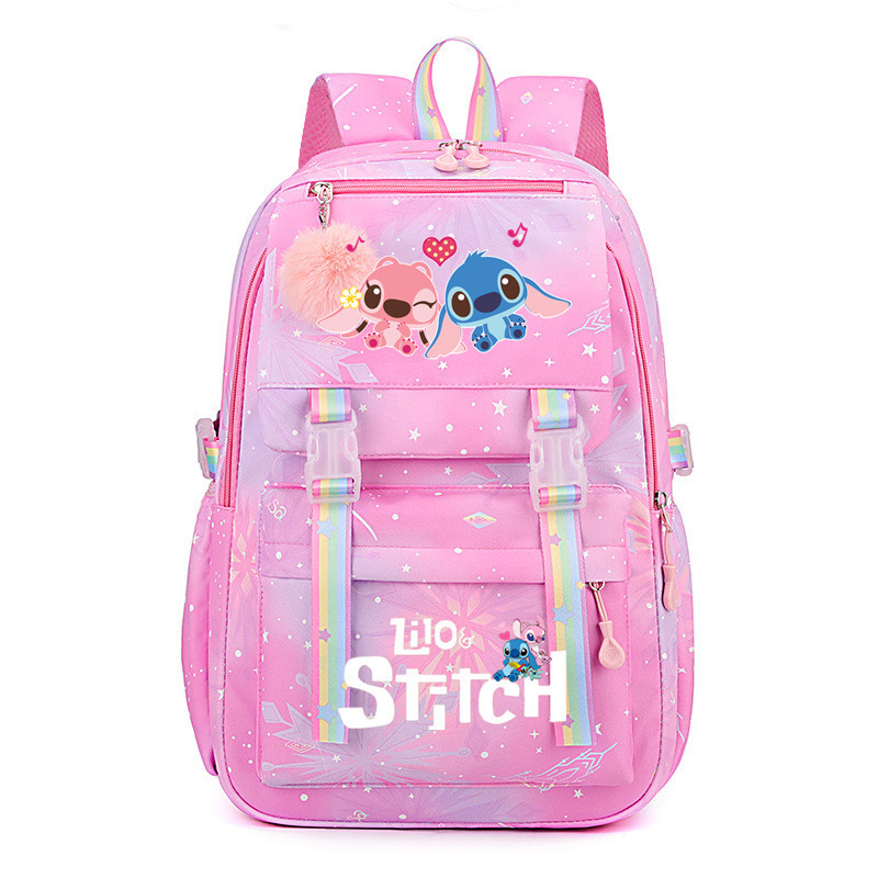 Large Boys Girls School Bag Lilo And Stitch Backpack Kids Travel With Free Gift! - Bild 23 von 42