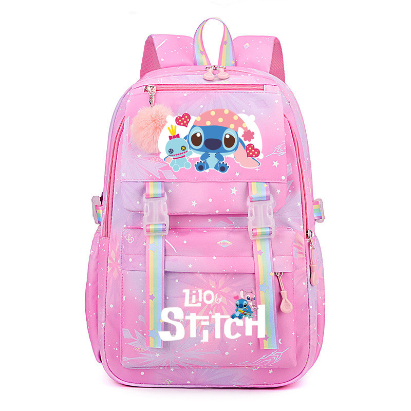 Large Boys Girls School Bag Lilo And Stitch Backpack Kids Travel With Free Gift! - Bild 24 von 42