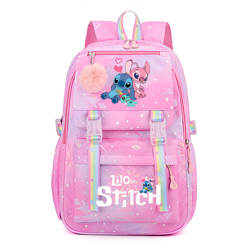 Large Boys Girls School Bag Lilo And Stitch Backpack Kids Travel With Free Gift! - Bild 25 von 42