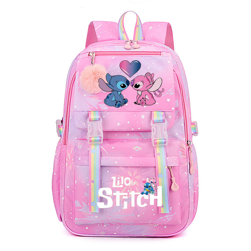 Large Boys Girls School Bag Lilo And Stitch Backpack Kids Travel With Free Gift! - Bild 26 von 42